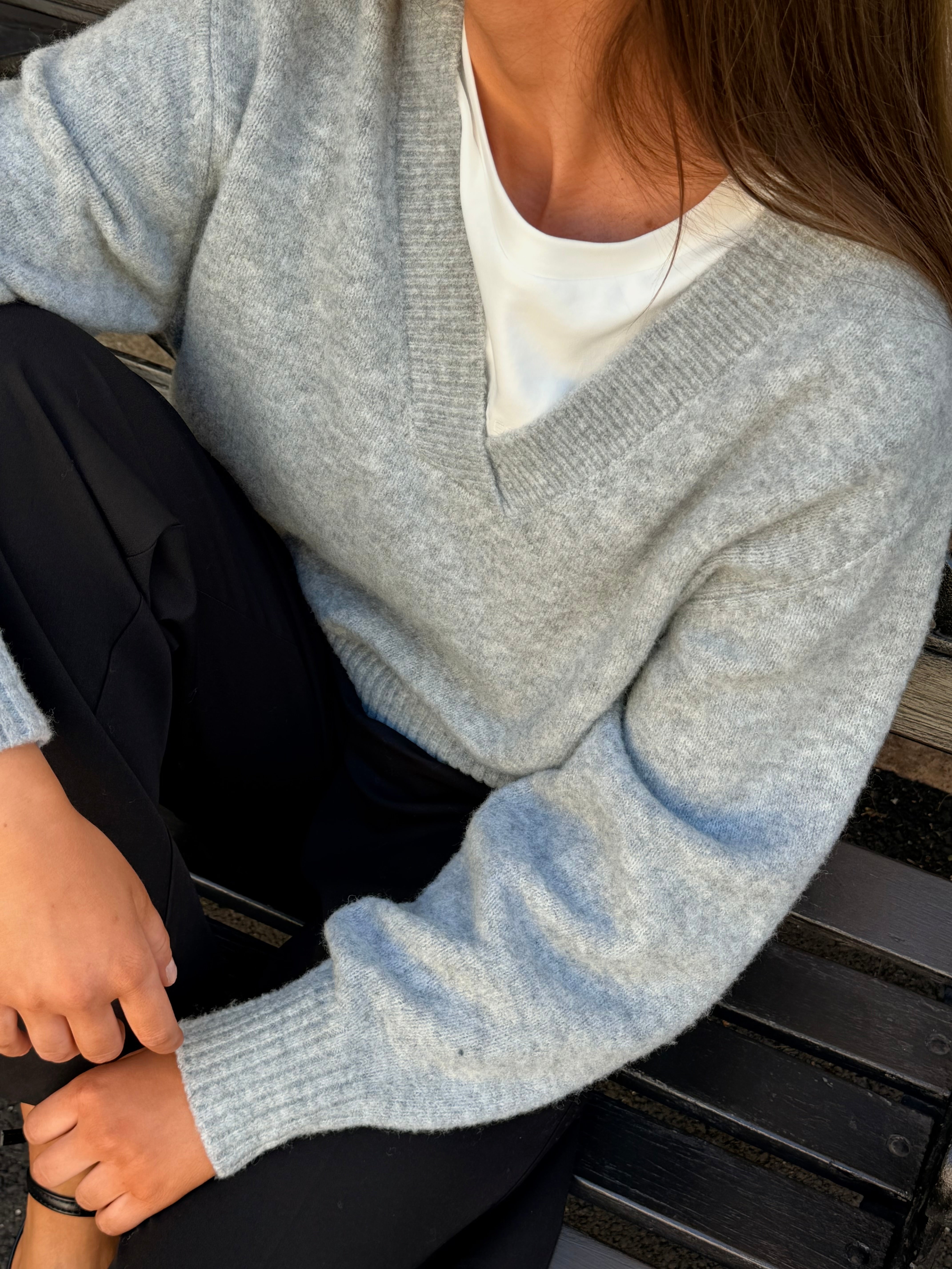 VMBOOM Pullover - Light Grey Melange